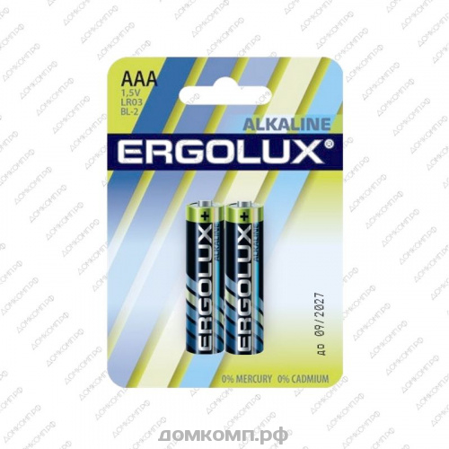 Батарейка AAA Ergolux Alkaline LR03-BL2